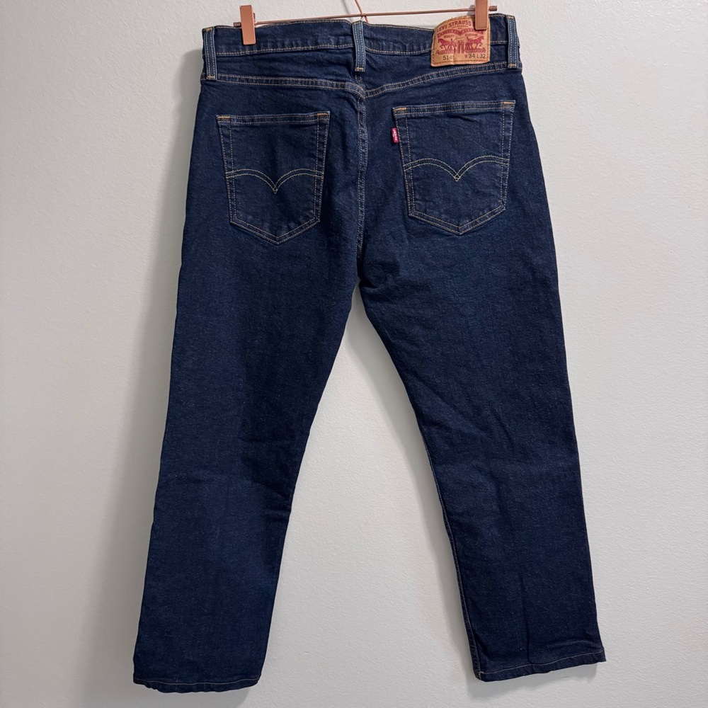 Men’s 514 Levi’s Dark Wash Size 34x32 - Picture 6 of 11
